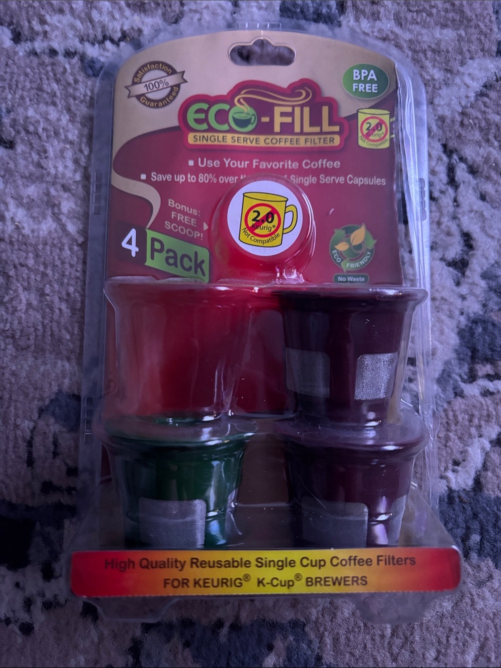 Reusable Single Serve Coffee Filters - OPENED/ONLY THREE